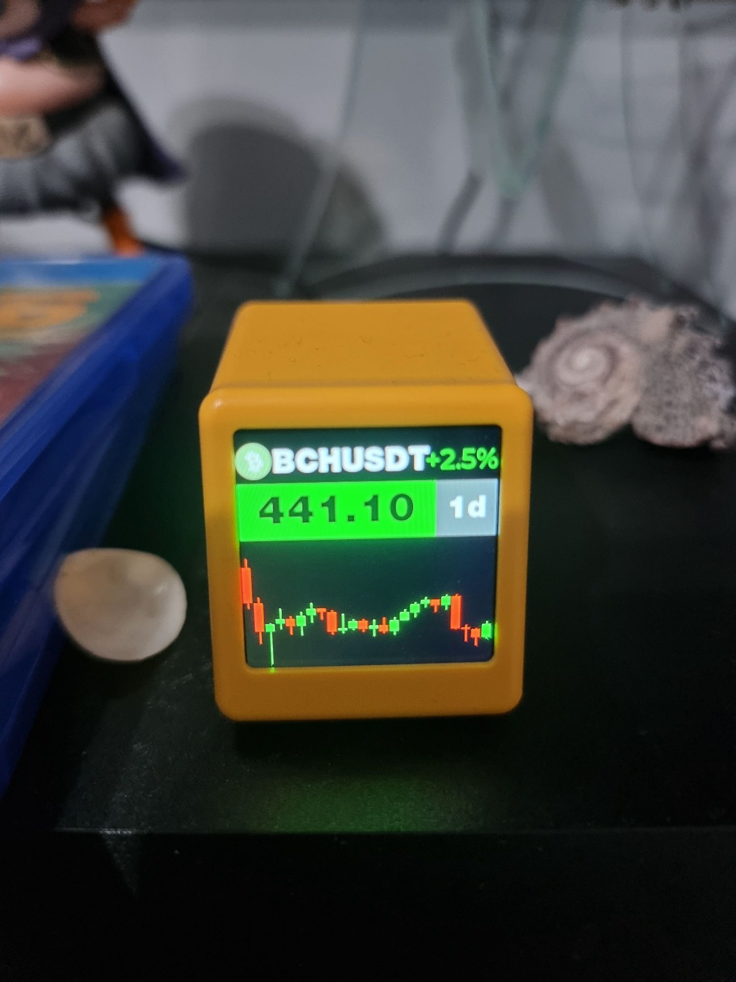 Zegar z funkcją Śledzenia kryptowalut,pogoda itp