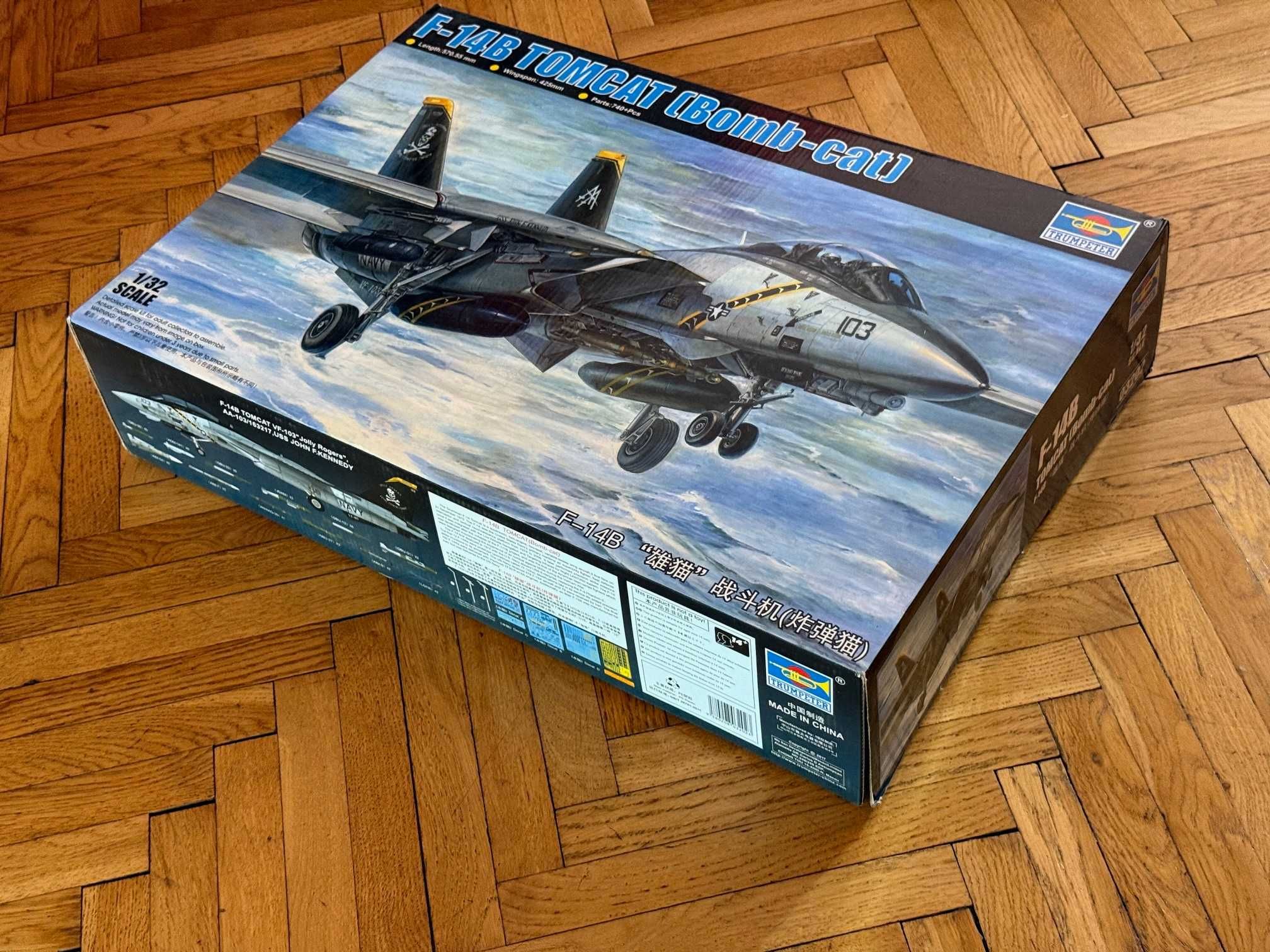 Trumpeter 03202 F-14B Tomcat (Bomb-cat) 1:32 + Waloryzacja Eduard