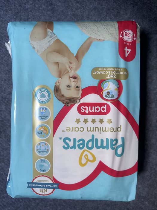 Pampers Premium Care Pants 4 Maxi Pieluchomajtki 9-15kg, 38szt.