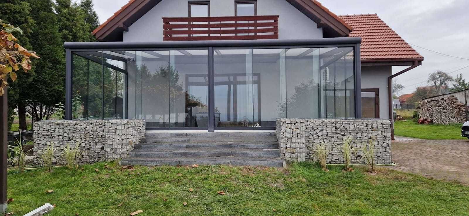 Zadaszenie tarasu, pergola, ogród zimowy, szklany, patio, oranżeria