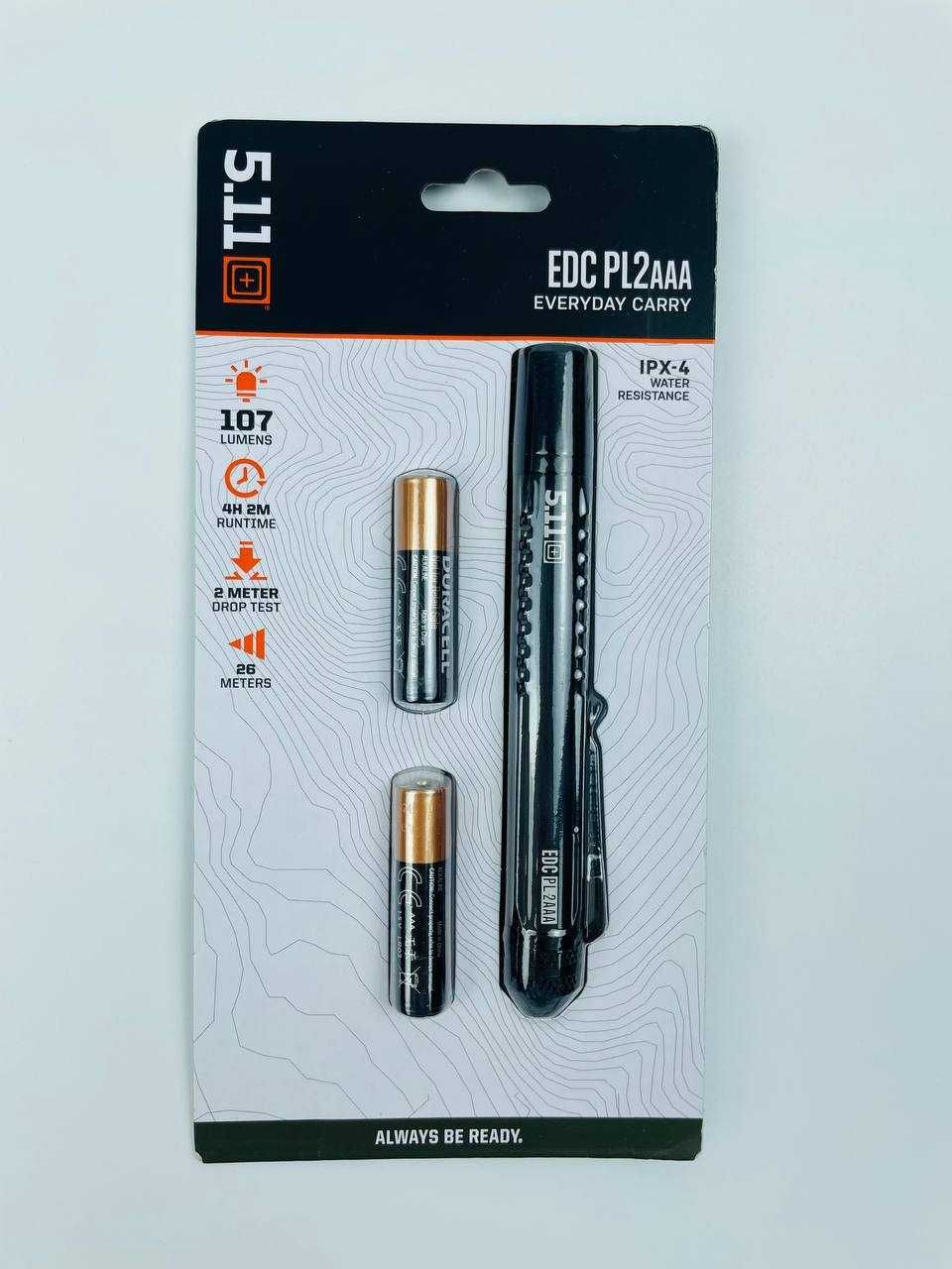 Ліхтар тактичний 5.11 Tactical "EDC PL 2AAA" Black, арт: 43120