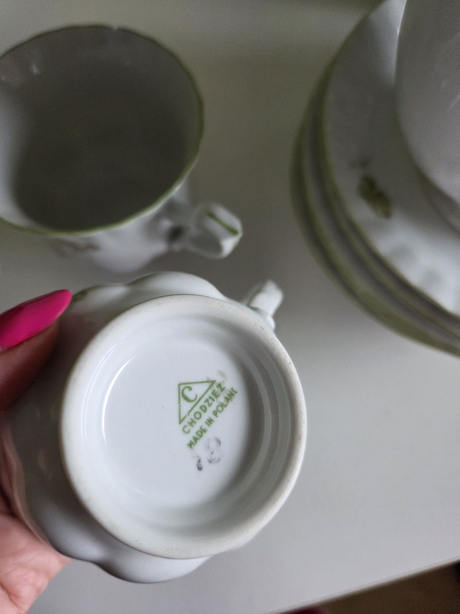 Porcelana serwis Chodzież Iwona winogrono unikat