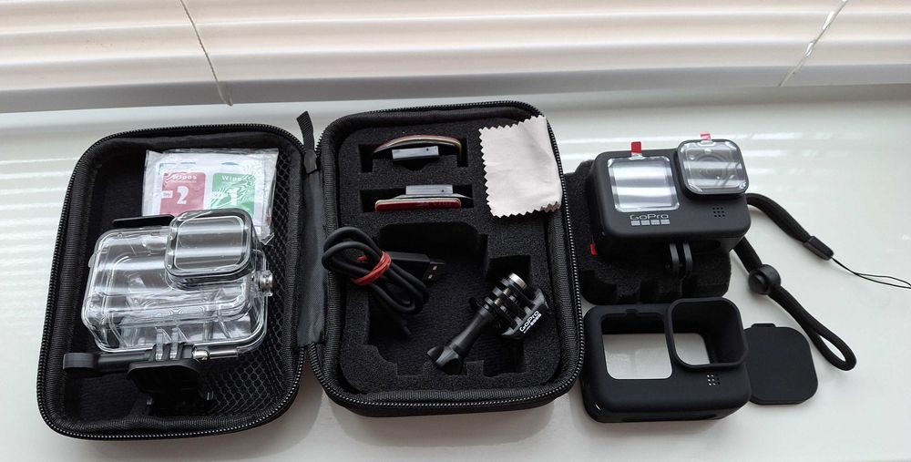 НОВА GoPro HERO 9 Black Action Camera 4K 5.2K video 20MP+аксесуари