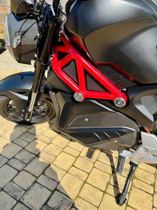 Електробайк Little Monster 2800W Spider Black 2 Чорний электромотоцикл