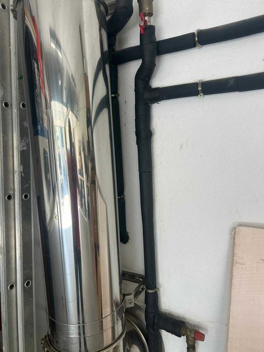 Caldeira aquecimento paletes e lenha