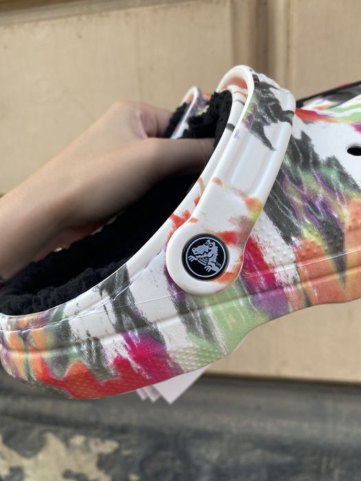 Крокси утеплені Crocs Оригінал Clasdic lined tie нові резинові тапки