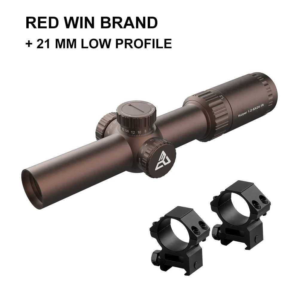 Оптичний приціл Red Win Optics Kuiper 1.2-6×24SFP АК-74 AR-15 M4 AR-10