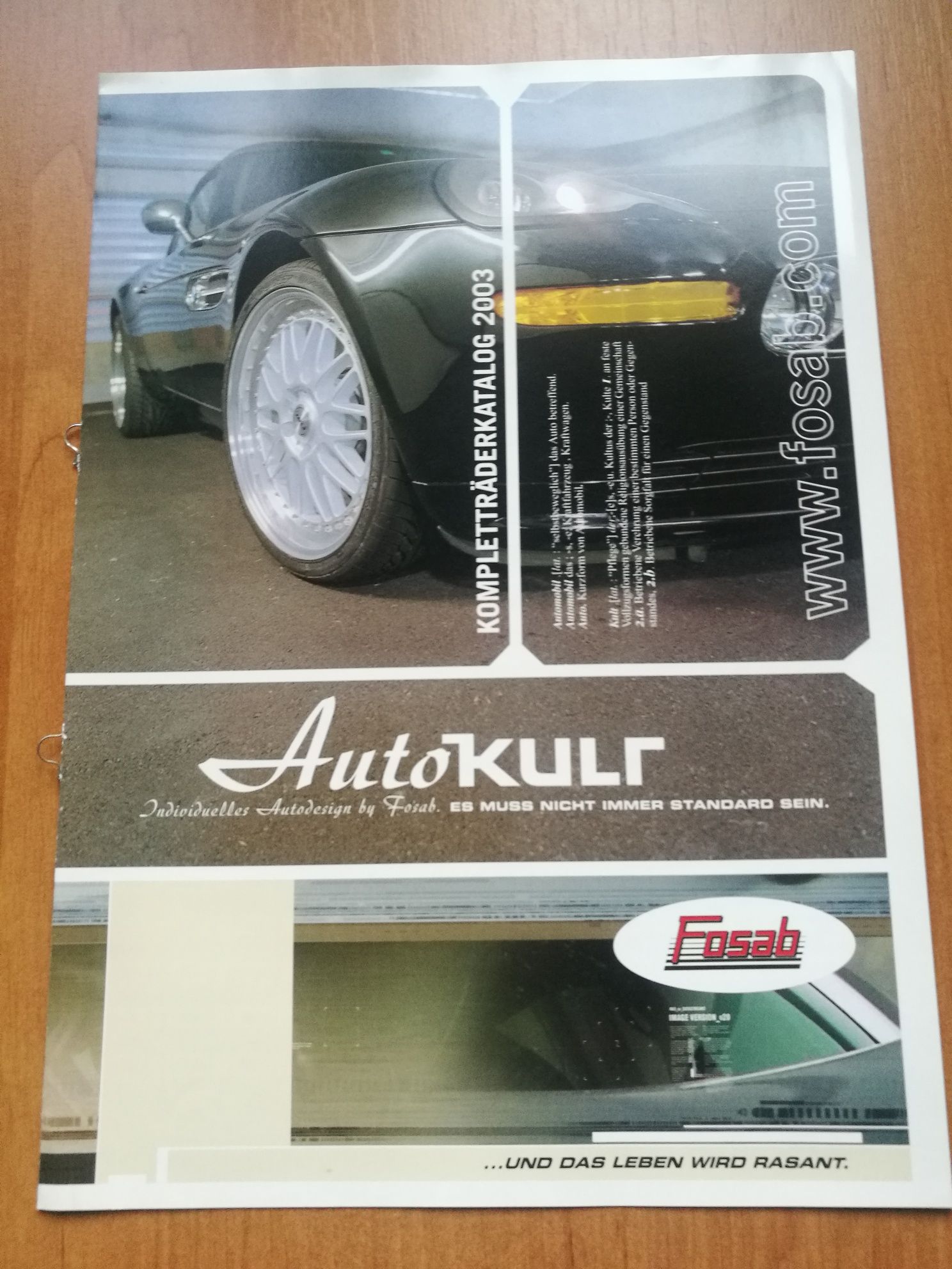 Katalog Auto kult FOSAB+dodatki