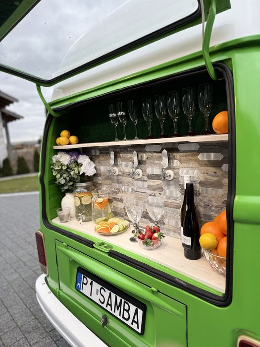 Lody Bar bus prosecco van Eventy Ogórek T2 lody naturalne bar mobilny