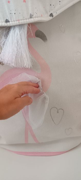 Home&you duży kosz na zabawki flaming do pokoju dziecięcego