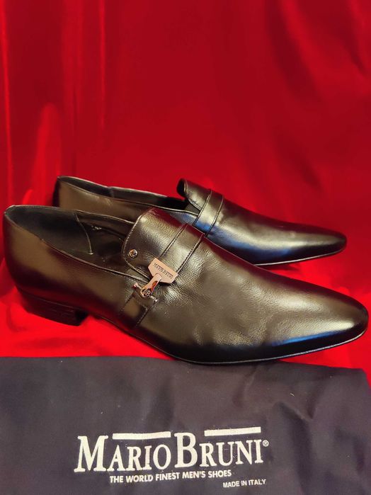 Туфлі чоловічі 46 р-р чорні ,класичні  монки ,Mario Bruni.  Італія.