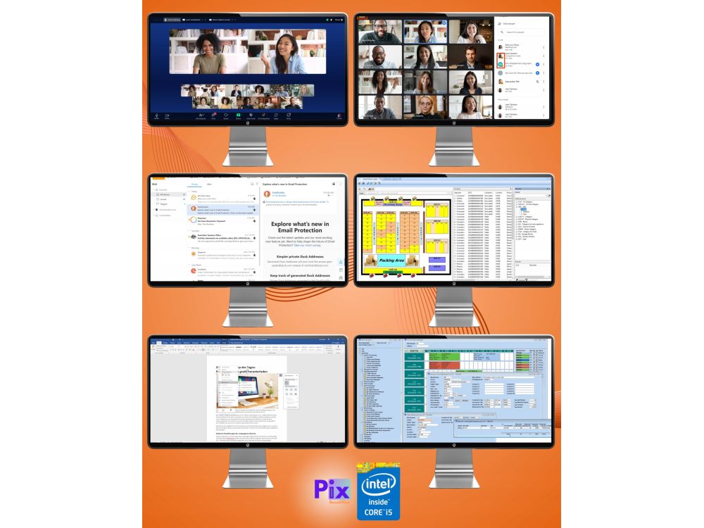 Komputer stacjonarny Pix BaseOffice V4 i5, 16GB, 512GB SSD, Win10 Pro
