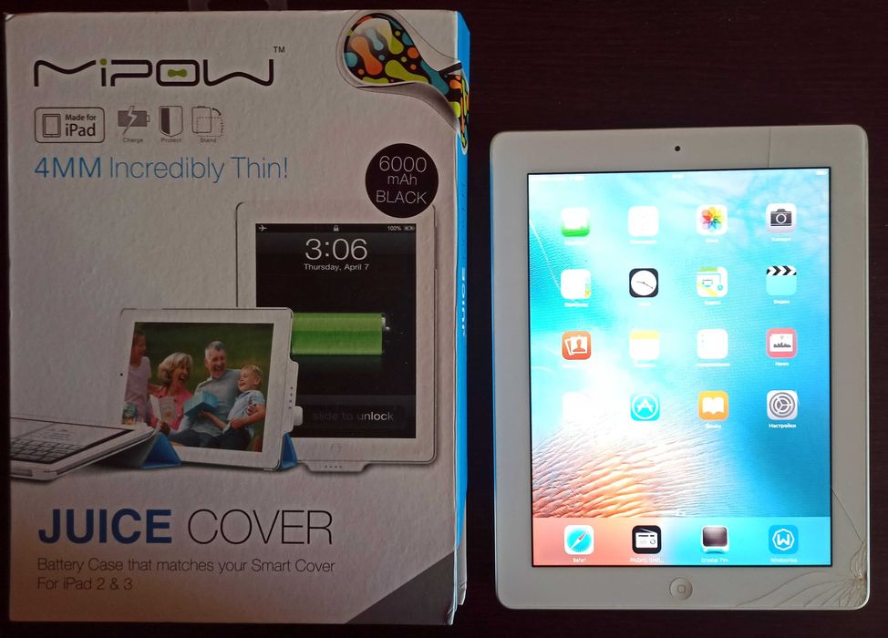 iPad 2.2 c аккумулятором Mipow Juice Cover SP106
