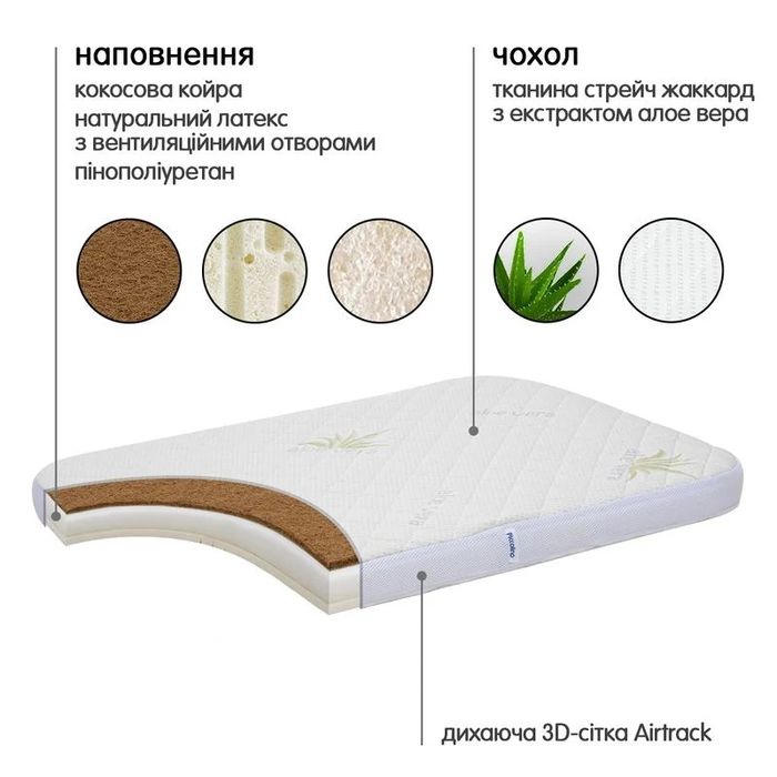 Матрац до ліжечка Piccolino Sweet Dreams, L