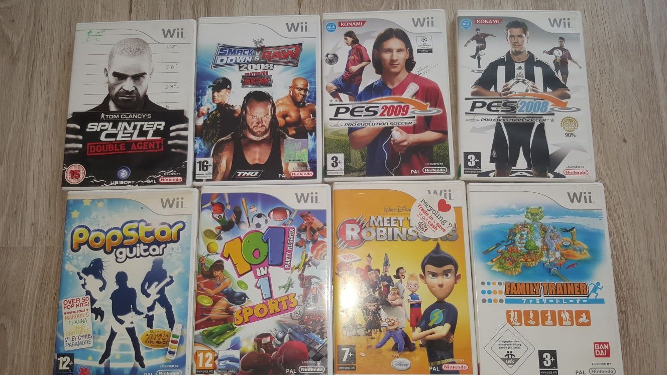 Zestaw gier Nintendo Wii dla dzieci pojedynczo badz w zestawie