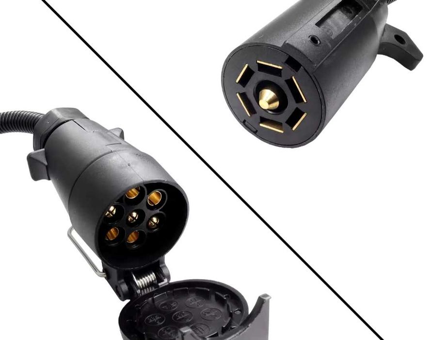 З'єднувач для причепа USA 7 pin до 7 pin евро