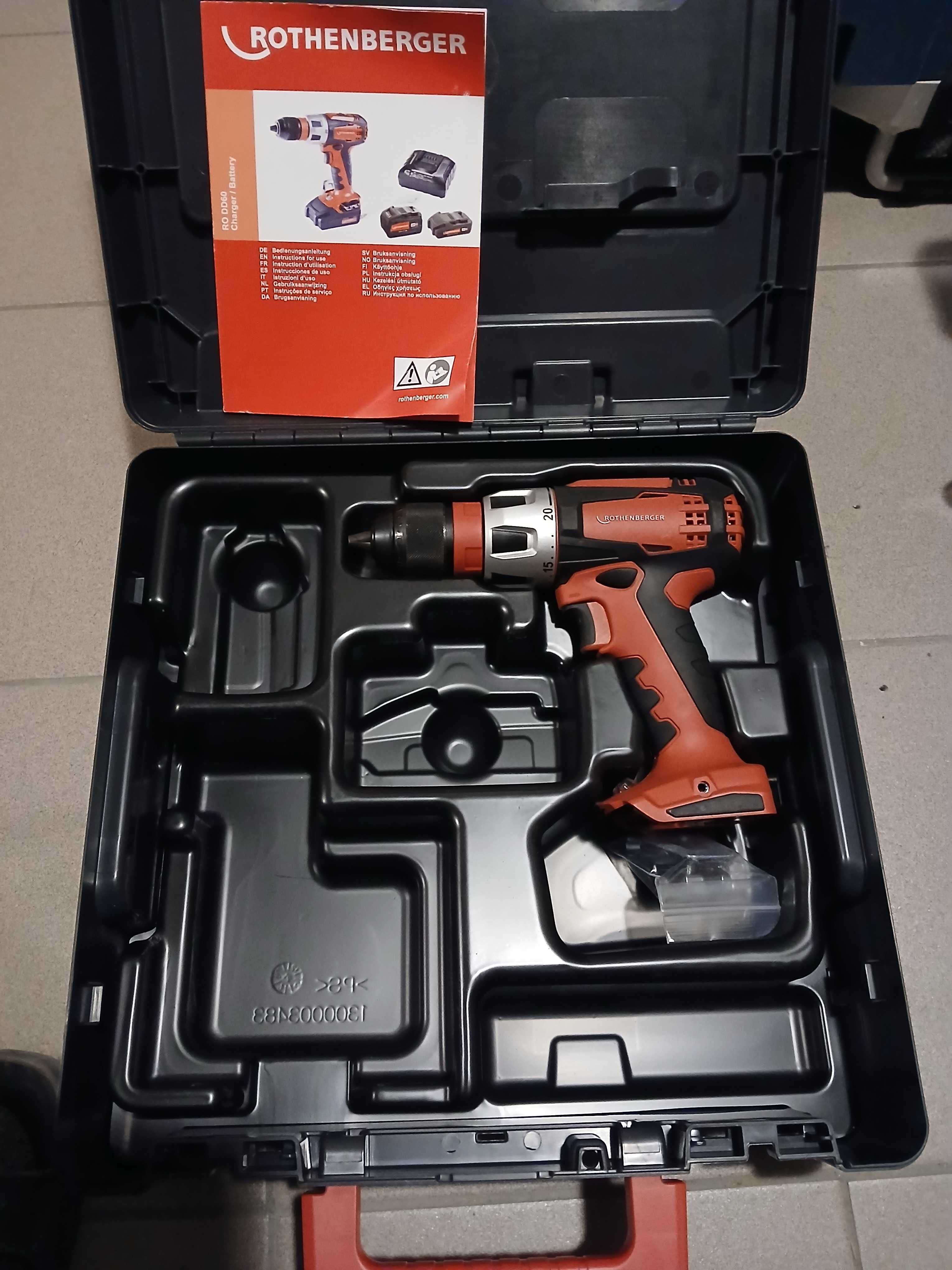 wiertarko wkrętarka rothenberger RO DD 60