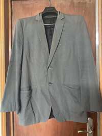 Blazer Cinzento Escuro Zara Men