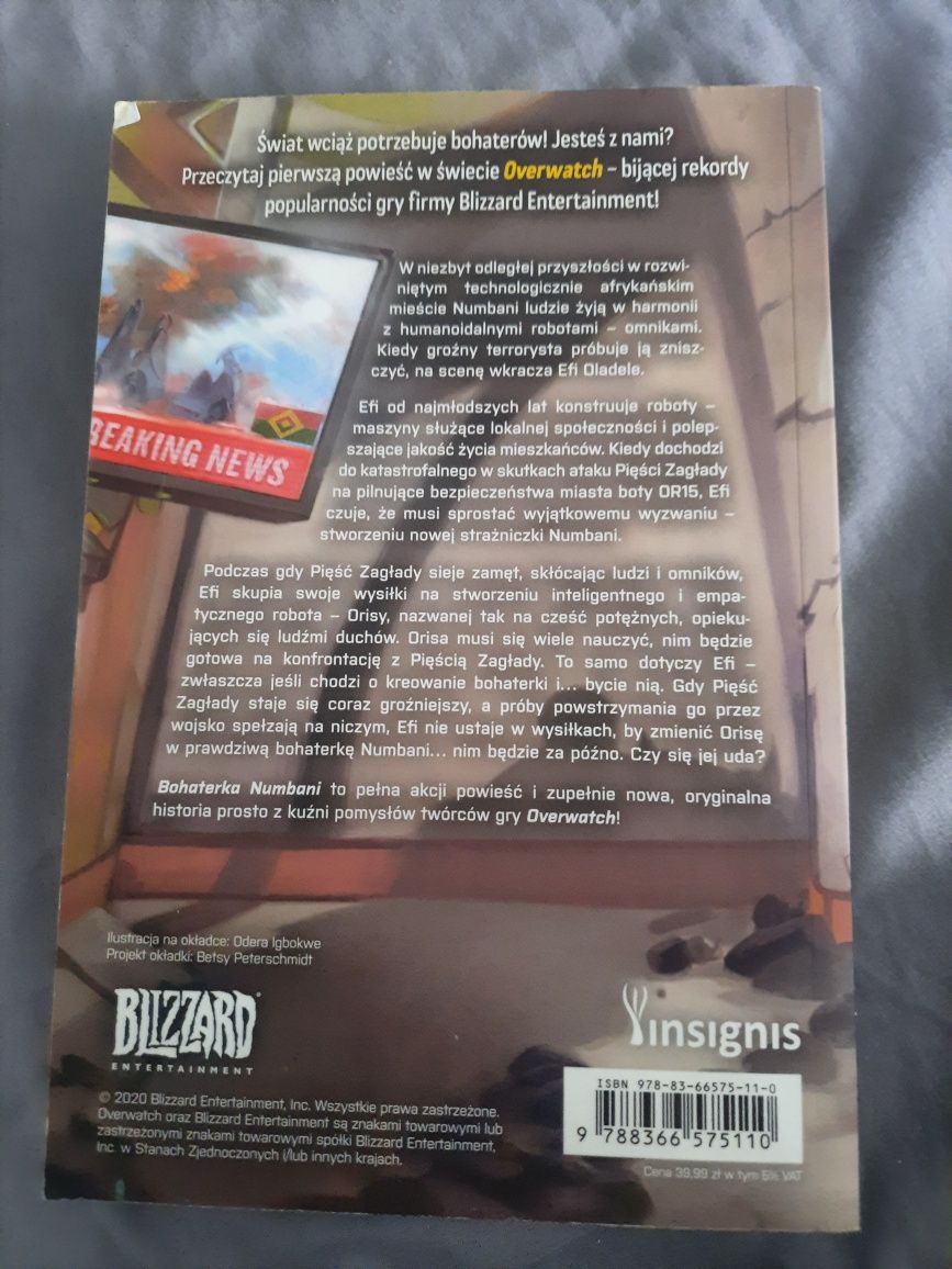 Nowa książka Overwatch Bohaterka Numbani Nicky Drayden