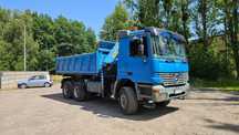 Wywrotka Mercedes Benz Actros 3343 6x6 HDS Palfinger PK21000E, Meiller