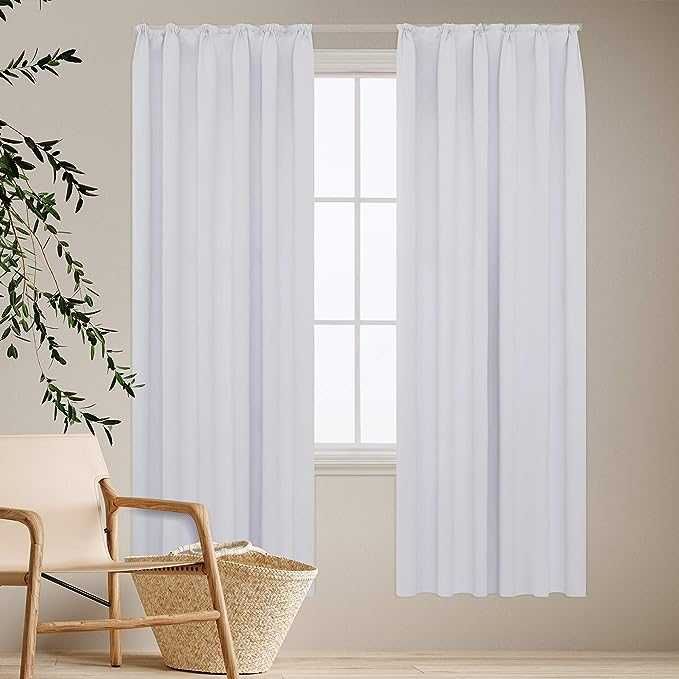 Nowe zasłony do salonu / kotara /firanka /160x140cm biały/1437