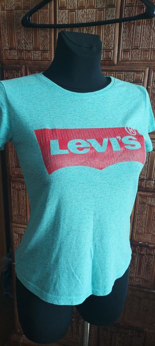 Miętowa koszulka Levi's rozmiar S bawełna