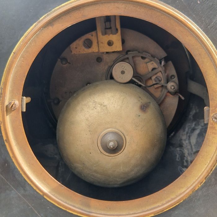 Stary Zegar Kominkowy (Marmur-Brąz)