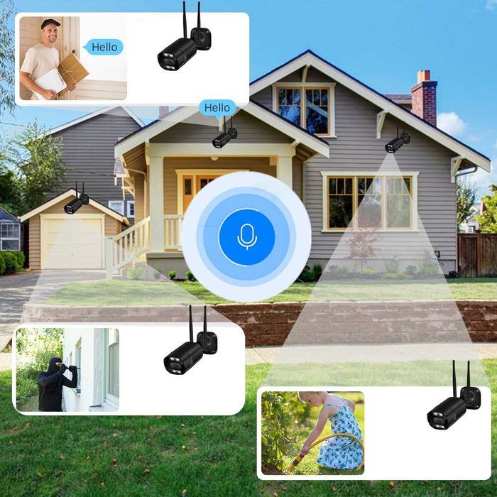 Bezprzewodowa Kamera Zewnętrzna IP Wifi Full HD