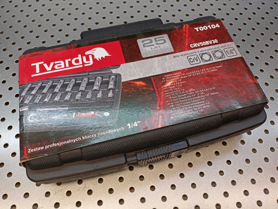 Zestaw kluczy nasadowych 1/4" 56-el. Tvardy klucze nasadowe