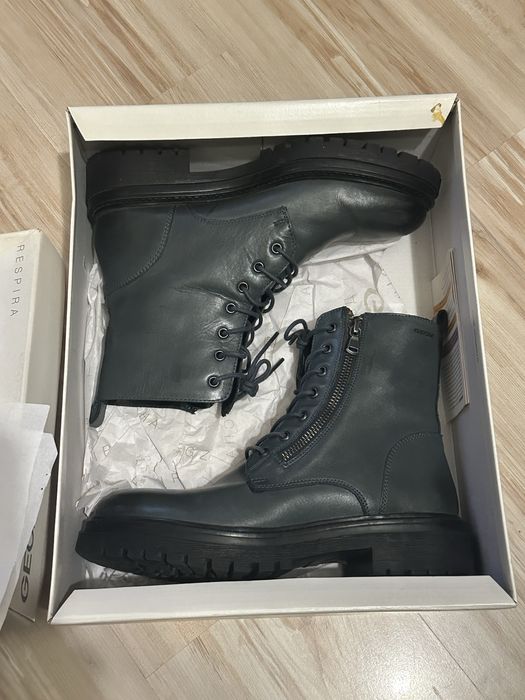 Женские кожаные ботинки сапоги geox