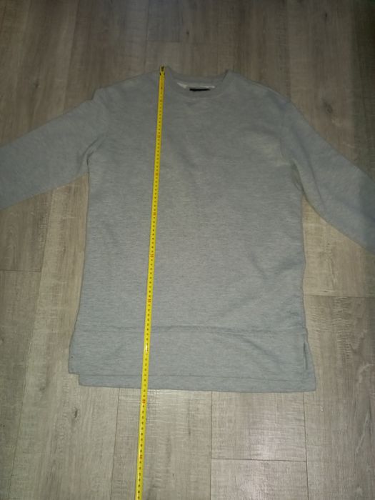 Tunika sukienka bluza XS 34 Bershka długi rękaw szara