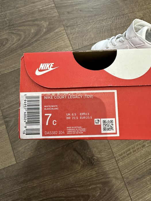 Кеди дитячі Nike court legacy 23.5 розмір