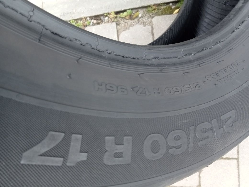 2x Opony Używane Letnie 215/60R17 Continental