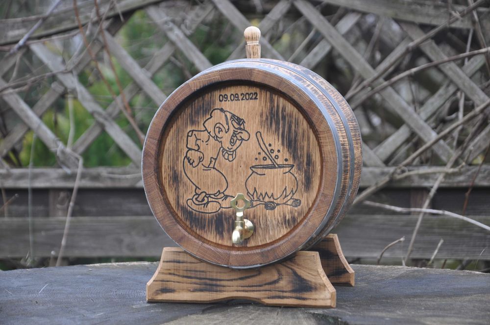 Beczka Dębowa 3L 4L 5L 10L 15L 20L Grawer Opalanie Na whisky bimber