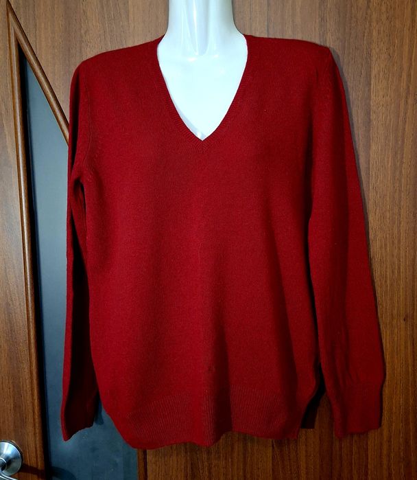 Яркий свитер джемпер 100% шерсть