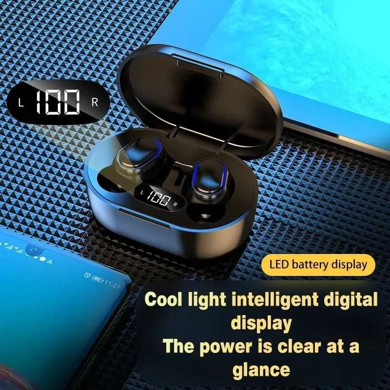 Навушники бездротові bluetooth TWS E7s чорні