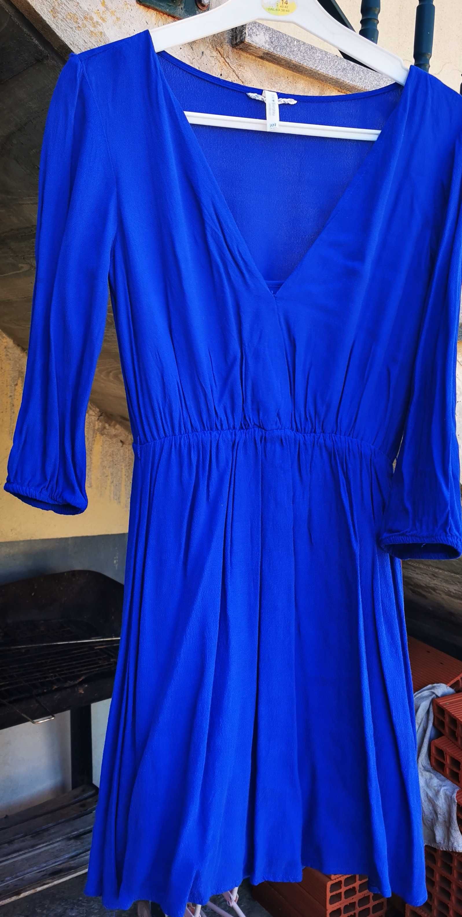 Vestido curto azul