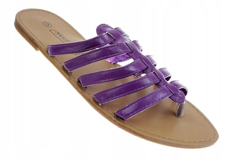 Rozmiar: 37 Klapki Japonki Damskie Buty Purpurowe 5311