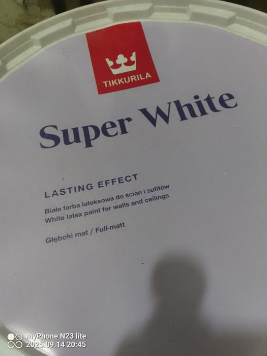 Tikkurila biała farba lateksowa 20L