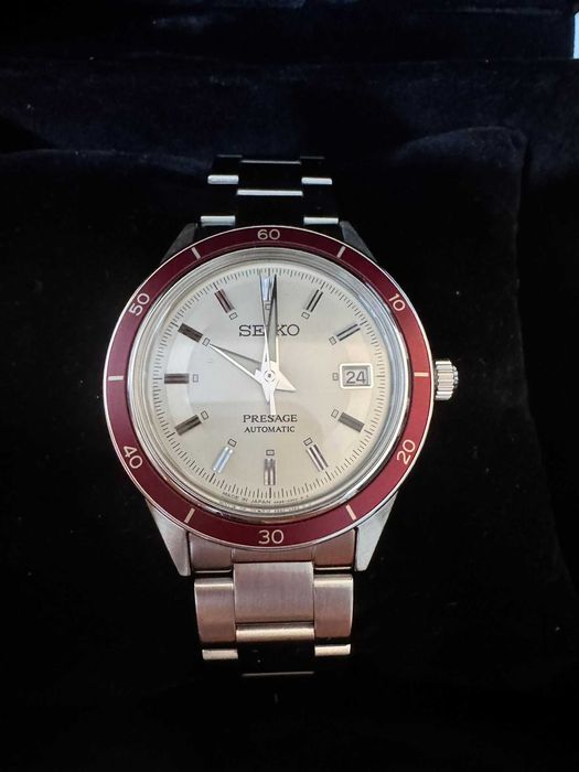 Seiko Presage Automatic – elegancja i styl | bransoleta+czerwony pasek