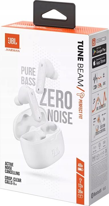 Słuchawki Dokanałowe Jbl Tune Beam Anc Biały