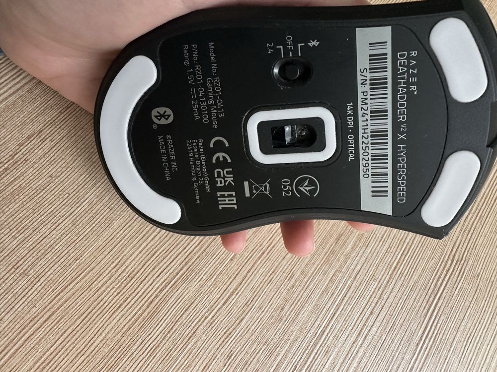 Миша бездротова ігрова Razer DeathAdder V2 X Hyperspeed Black