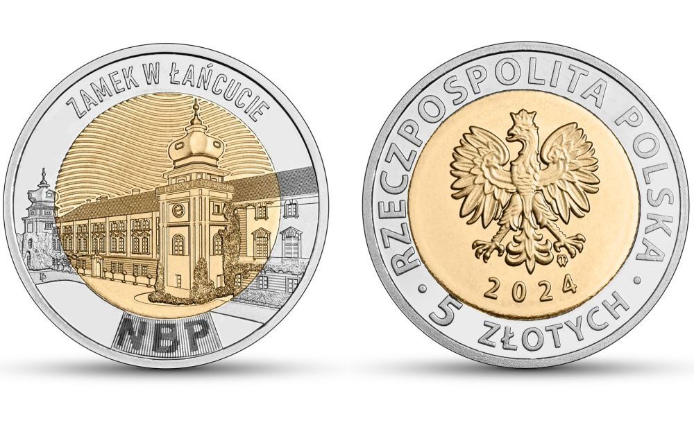 5 złotych 2024 - Zamek w Łańcucie - seria Odkryj Polskę