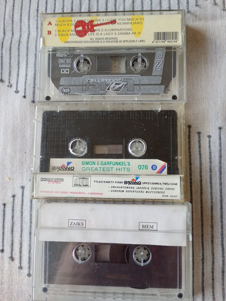 Zestaw kaset Santana Chritians Holly Johnson Steve Wonder