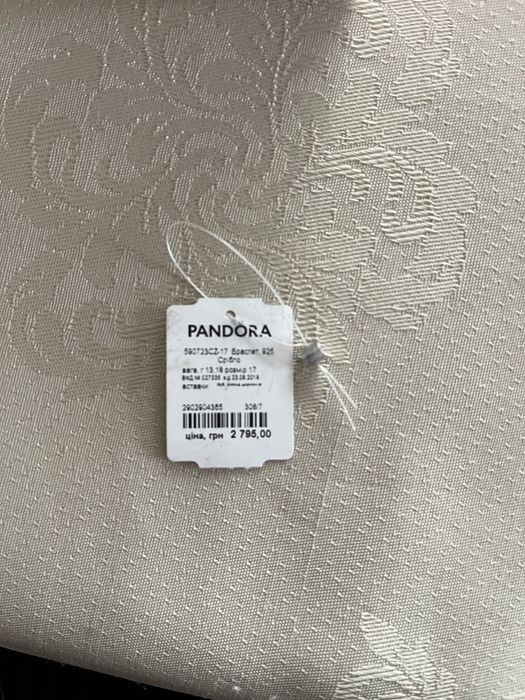 Оригінал браслет “Pandora” із сяючою застібкою