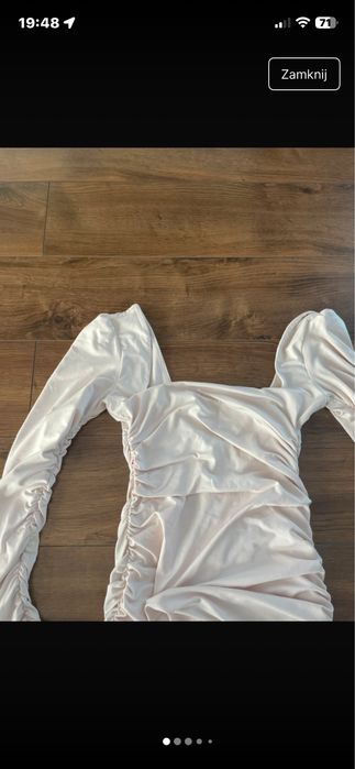 Kremowa sukienka oh polly