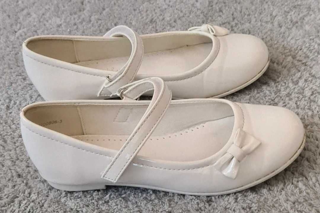 Alba komunijna z halką + bolerko + torebka  i buty roz.32