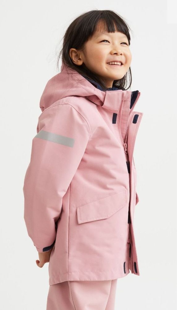 116-122р H&M куртка на флісі дощовик
