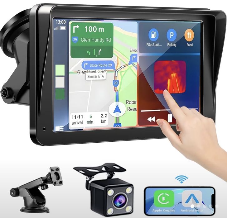 Nawigacja samochodowa CarPlay Android Auto kamera NOWA! SUPER PREZENT