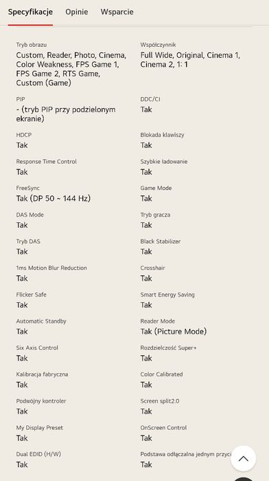 LG 34UC79G | 34" Ultrawide, 144Hz IPS | Monitor Gamingowy